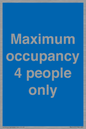 MA6043: Maximum occupancy 4 people only