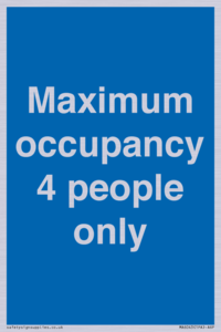 MA6043: Maximum occupancy 4 people only