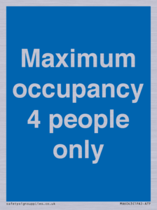 MA6043: Maximum occupancy 4 people only