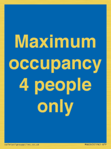MA6043: Maximum occupancy 4 people only