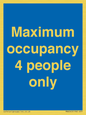 MA6043: Maximum occupancy 4 people only