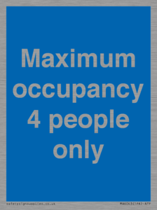 MA6043: Maximum occupancy 4 people only
