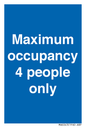 MA6043: Maximum occupancy 4 people only