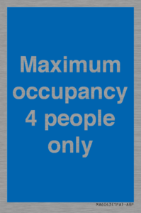 MA6043: Maximum occupancy 4 people only