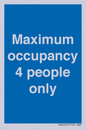 MA6043: Maximum occupancy 4 people only