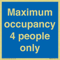 MA6043: Maximum occupancy 4 people only