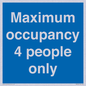 MA6043: Maximum occupancy 4 people only