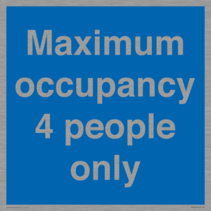 MA6043: Maximum occupancy 4 people only