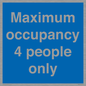 MA6043: Maximum occupancy 4 people only