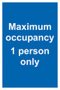 MA6044: Maximum occupancy 1 person only