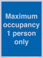 MA6044: Maximum occupancy 1 person only