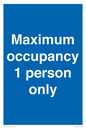 MA6044: Maximum occupancy 1 person only
