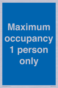 MA6044: Maximum occupancy 1 person only