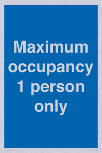 MA6044: Maximum occupancy 1 person only