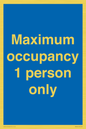 MA6044: Maximum occupancy 1 person only
