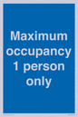 MA6044: Maximum occupancy 1 person only