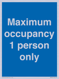MA6044: Maximum occupancy 1 person only