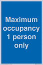 MA6044: Maximum occupancy 1 person only