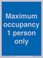 MA6044: Maximum occupancy 1 person only