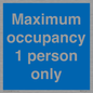 MA6044: Maximum occupancy 1 person only