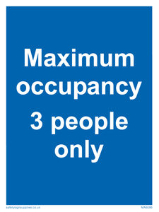 MA6086: Maximum occupancy 3