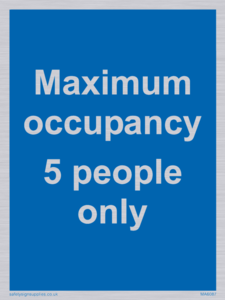 MA6087: Maximum occupancy 3