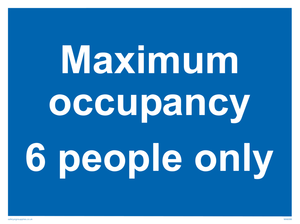 MA6088: Maximum occupancy 6