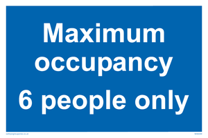 MA6088: Maximum occupancy 6