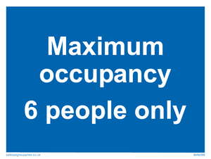 MA6088: Maximum occupancy 6