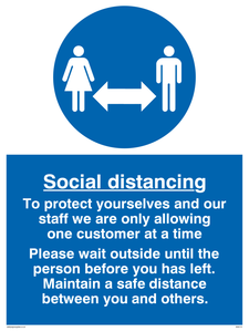 MA6114: Social distancing to protect you and our staff