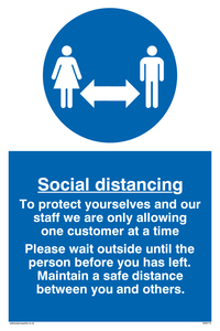 MA6114: Social distancing to protect you and our staff