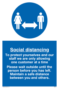 MA6114: Social distancing to protect you and our staff