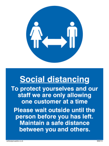 MA6114: Social distancing to protect you and our staff