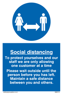 MA6114: Social distancing to protect you and our staff