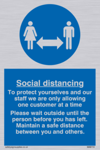 MA6114: Social distancing to protect you and our staff