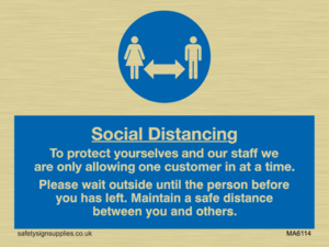 MA6114: Social distancing to protect you and our staff