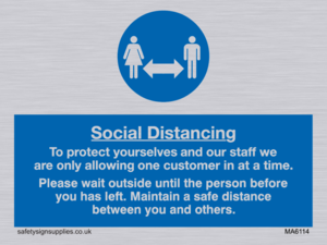 MA6114: Social distancing to protect you and our staff