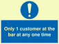 MA6129: Only 1 customer at the bar