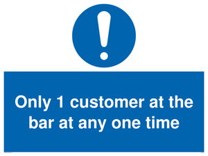 MA6129: Only 1 customer at the bar