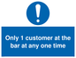 MA6129: Only 1 customer at the bar