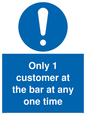 MA6129: Only 1 customer at the bar