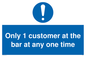 MA6129: Only 1 customer at the bar