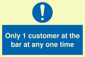 MA6129: Only 1 customer at the bar