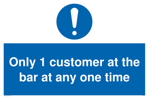 MA6129: Only 1 customer at the bar