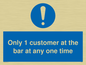 MA6129: Only 1 customer at the bar