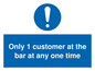 MA6129: Only 1 customer at the bar