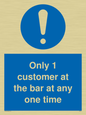 MA6129: Only 1 customer at the bar