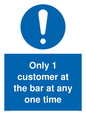 MA6129: Only 1 customer at the bar