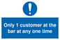 MA6129: Only 1 customer at the bar