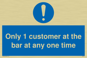 MA6129: Only 1 customer at the bar